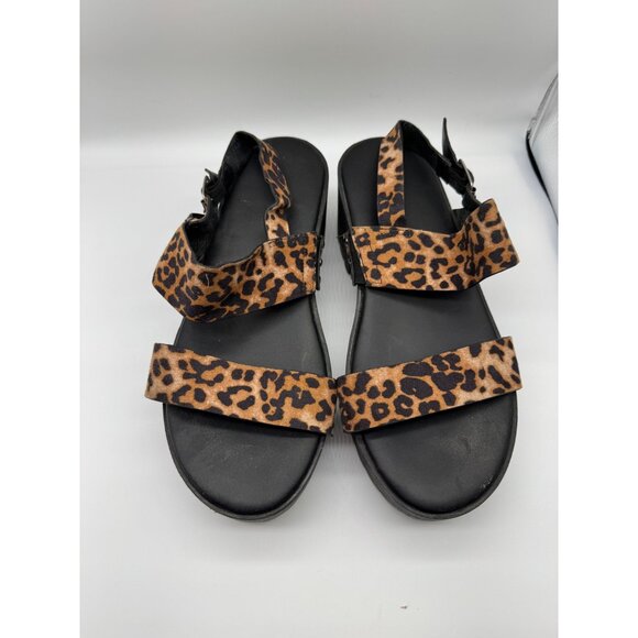 Torrid Platform Sandals Women 11.5WW Animal Print Chunky Block Slingback Y2K Sho - Picture 5 of 9